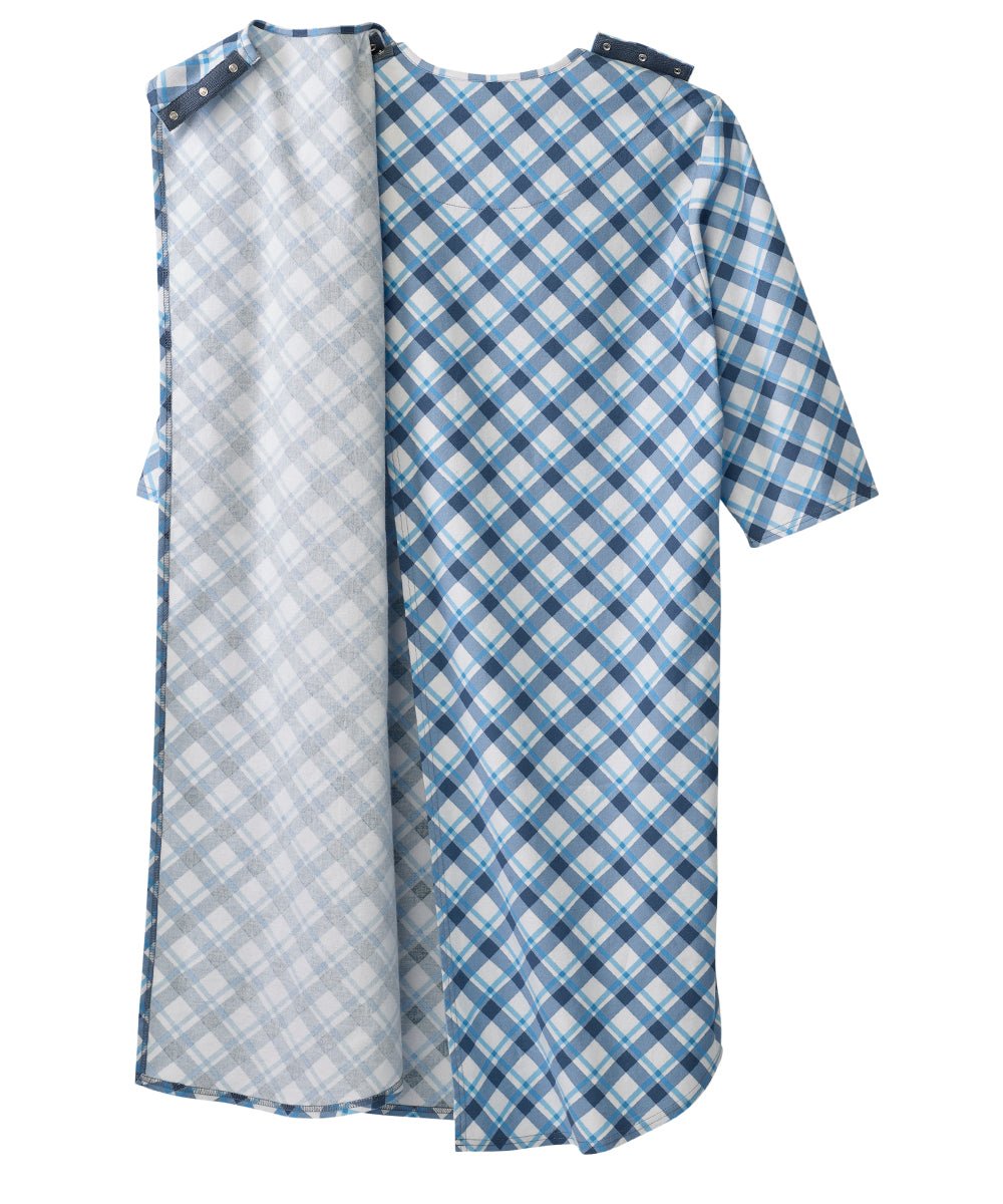 Men's Flannel Hospital & Home Care Gown - Silverts 38