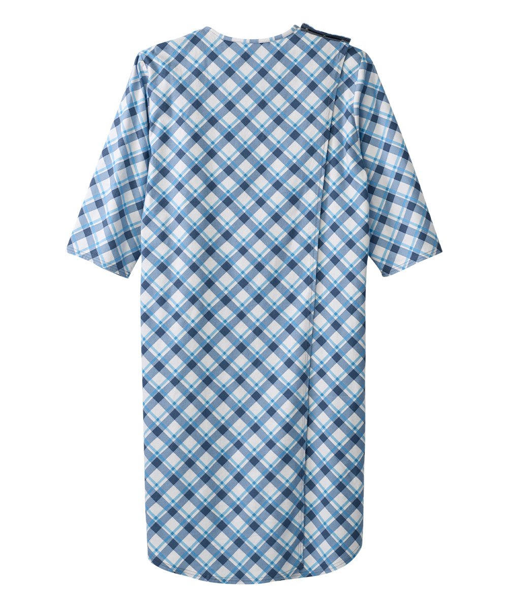 Men's Flannel Hospital & Home Care Gown - Silverts 39