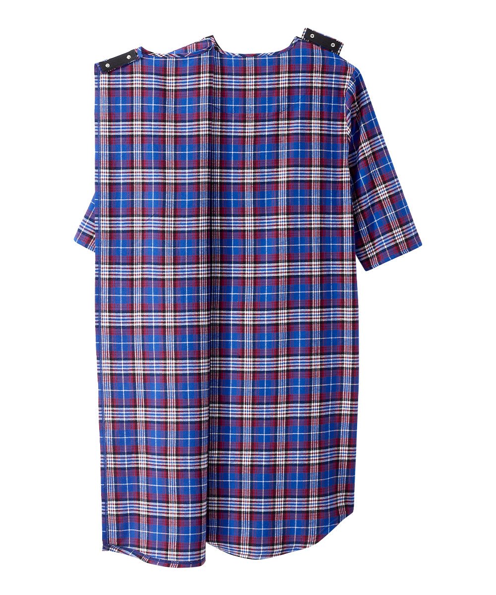 Men's Flannel Hospital & Home Care Gown - Silverts 4