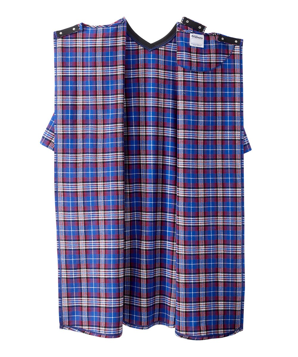 Men's Flannel Hospital & Home Care Gown - Silverts 5