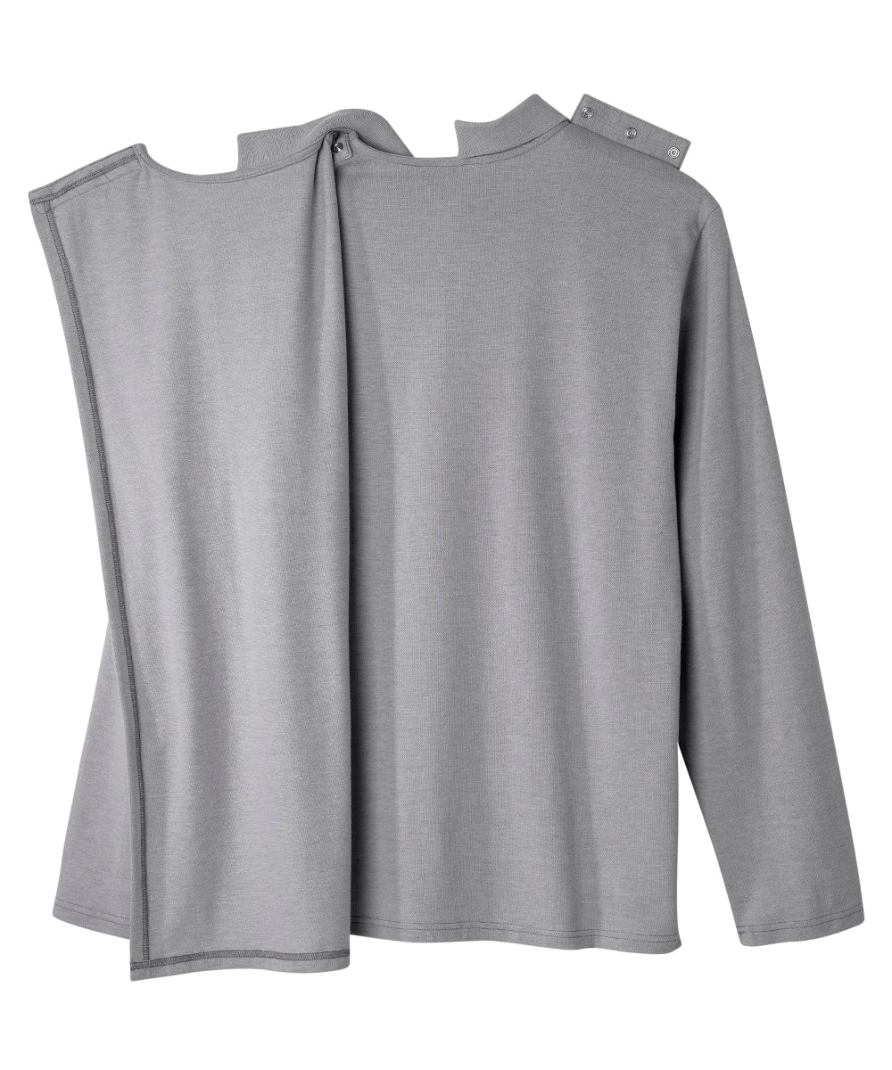 Men's Adaptive Open Back Polo Shirt with Long Sleeves - Silverts 25