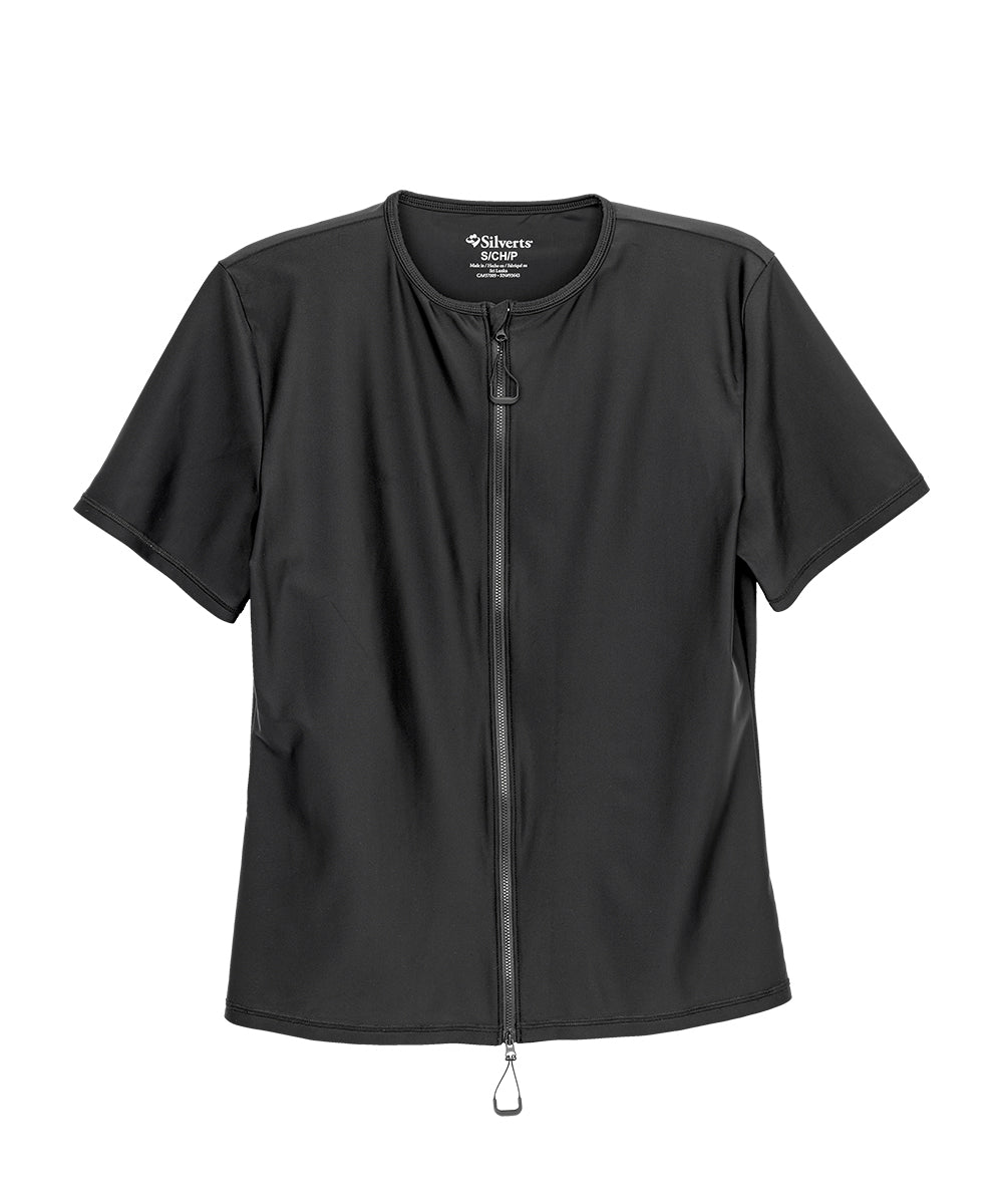 Men's Zip Front Adaptive Swim Shirt - Silverts 2