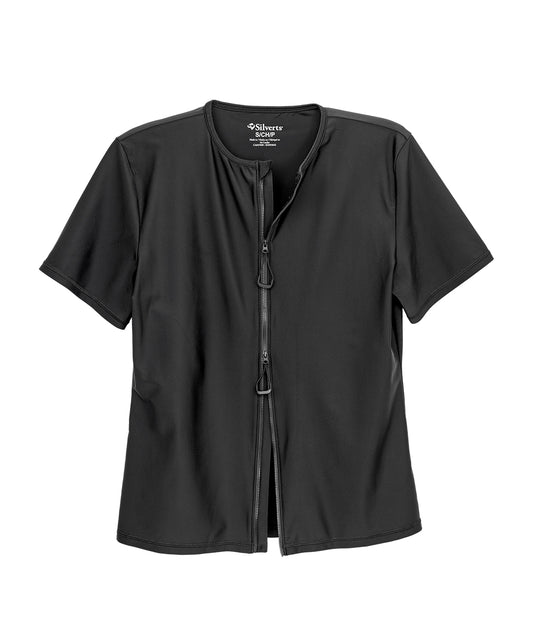 Men's Zip Front Adaptive Swim Shirt - Silverts 1