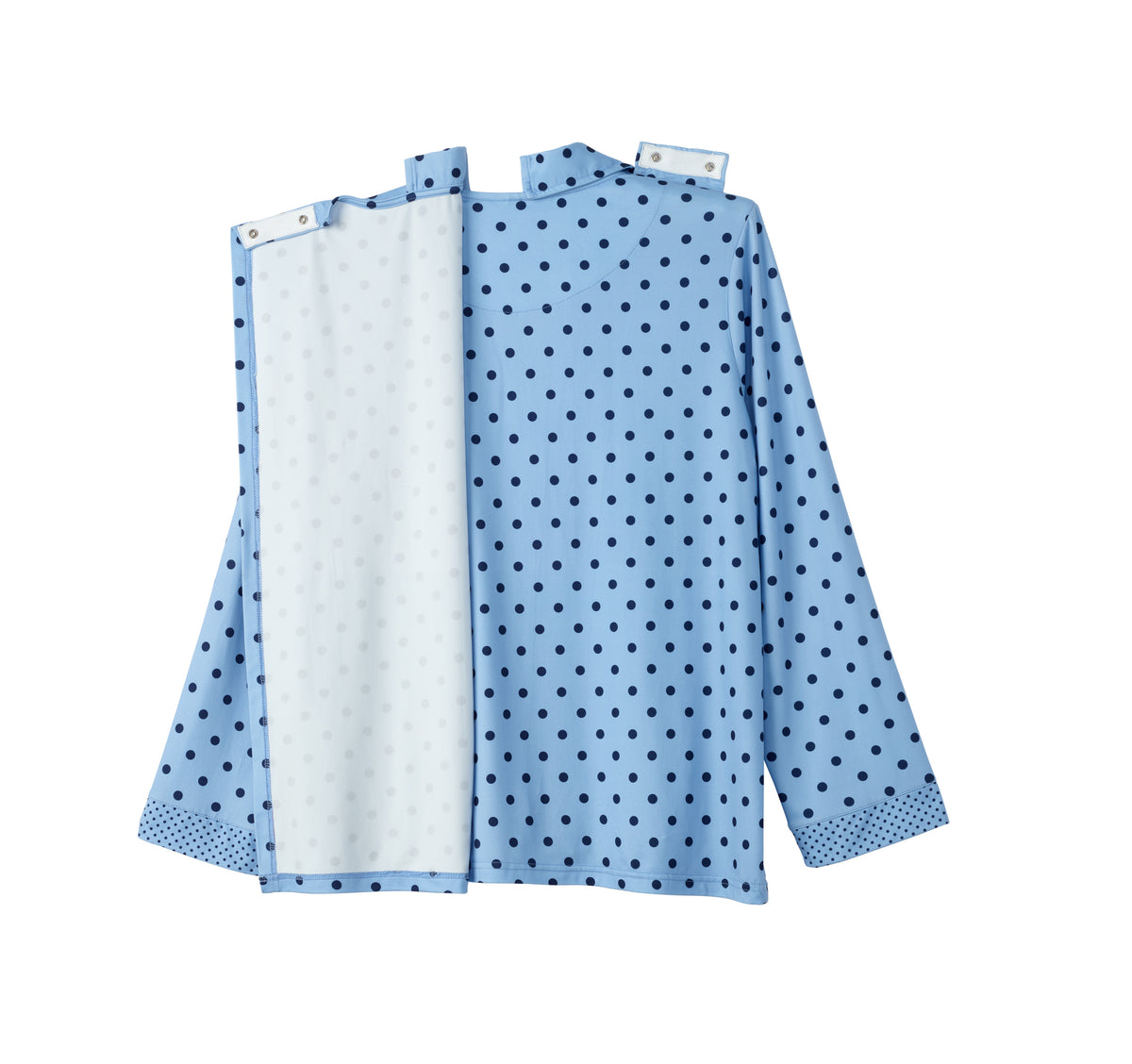 Women's Open Back Top & Pull-On Pant Polka Dot Pajama Set - Silverts 3
