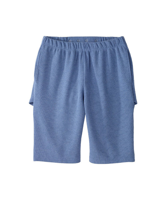 Women's Open Back Soft Ribbed Shorts - Silverts 1
