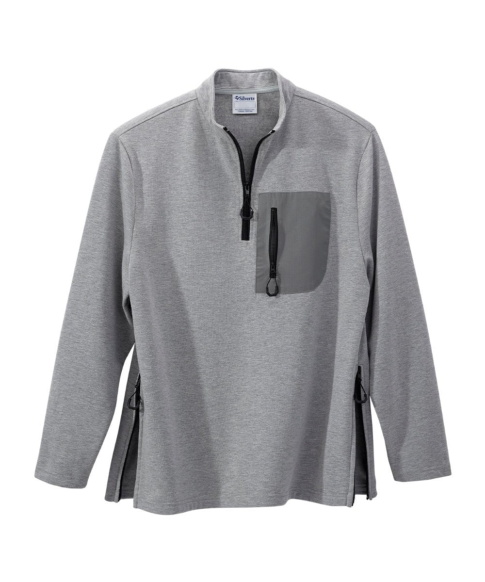Adaptive Drop-Armhole Fleece with Easy-Pull Zips - Silverts 1