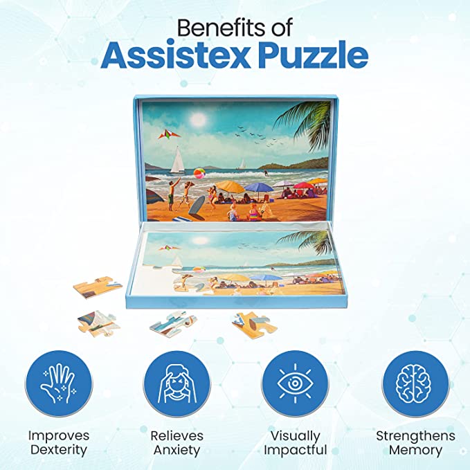 Dementia Puzzle 36 Large Pieces Jigsaw – Beach Fun - Silverts 4