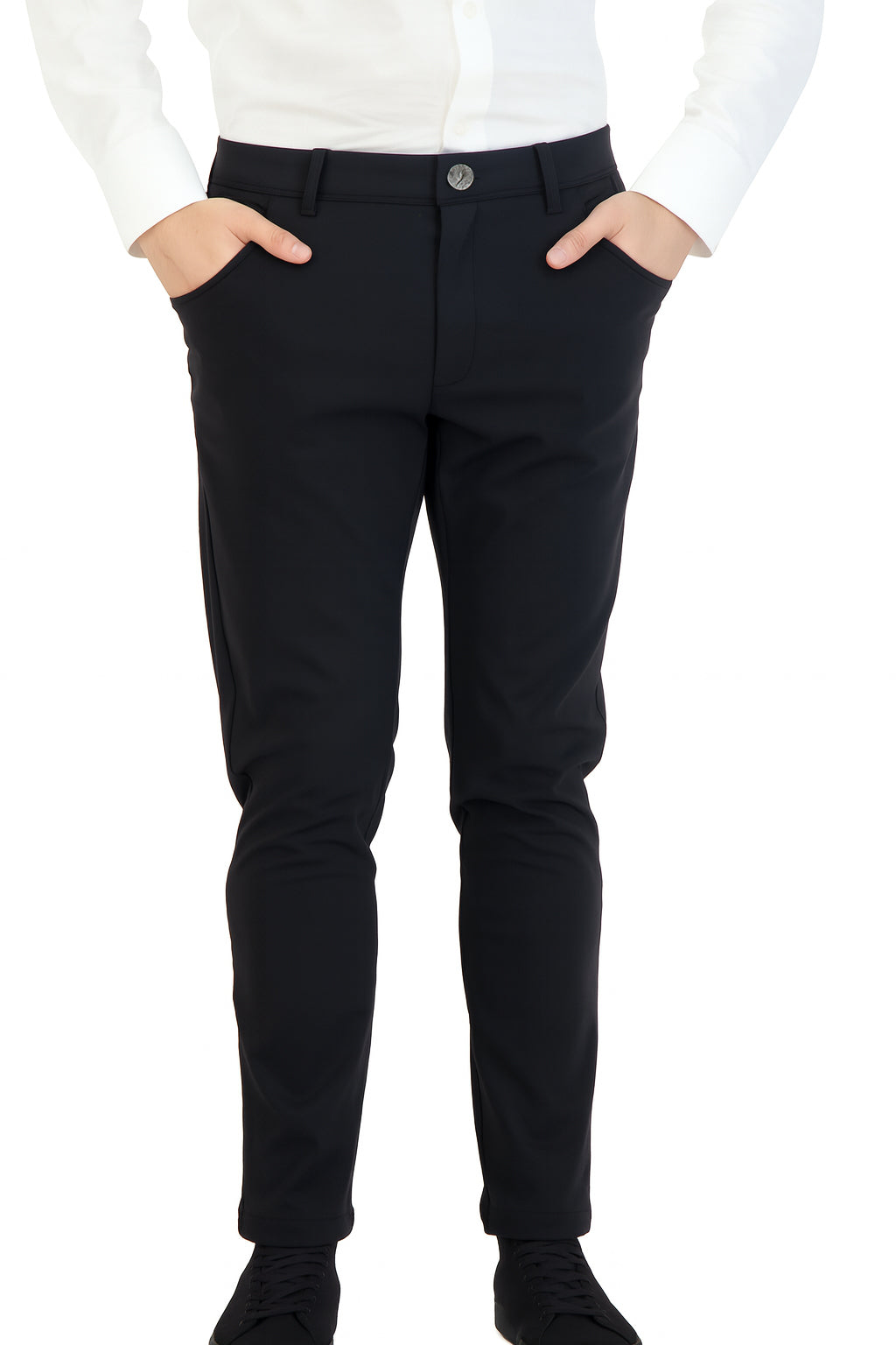NEW & UPDATED Super - Stretch Men's Chinos //Casual// Black - Performance Collection