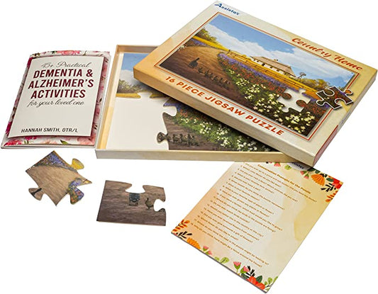 Dementia Puzzle 16 Large Pieces Jigsaw - Country Home - Silverts 1