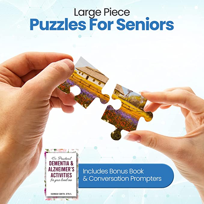 Dementia Puzzle 16 Large Pieces Jigsaw - Country Home - Silverts 2