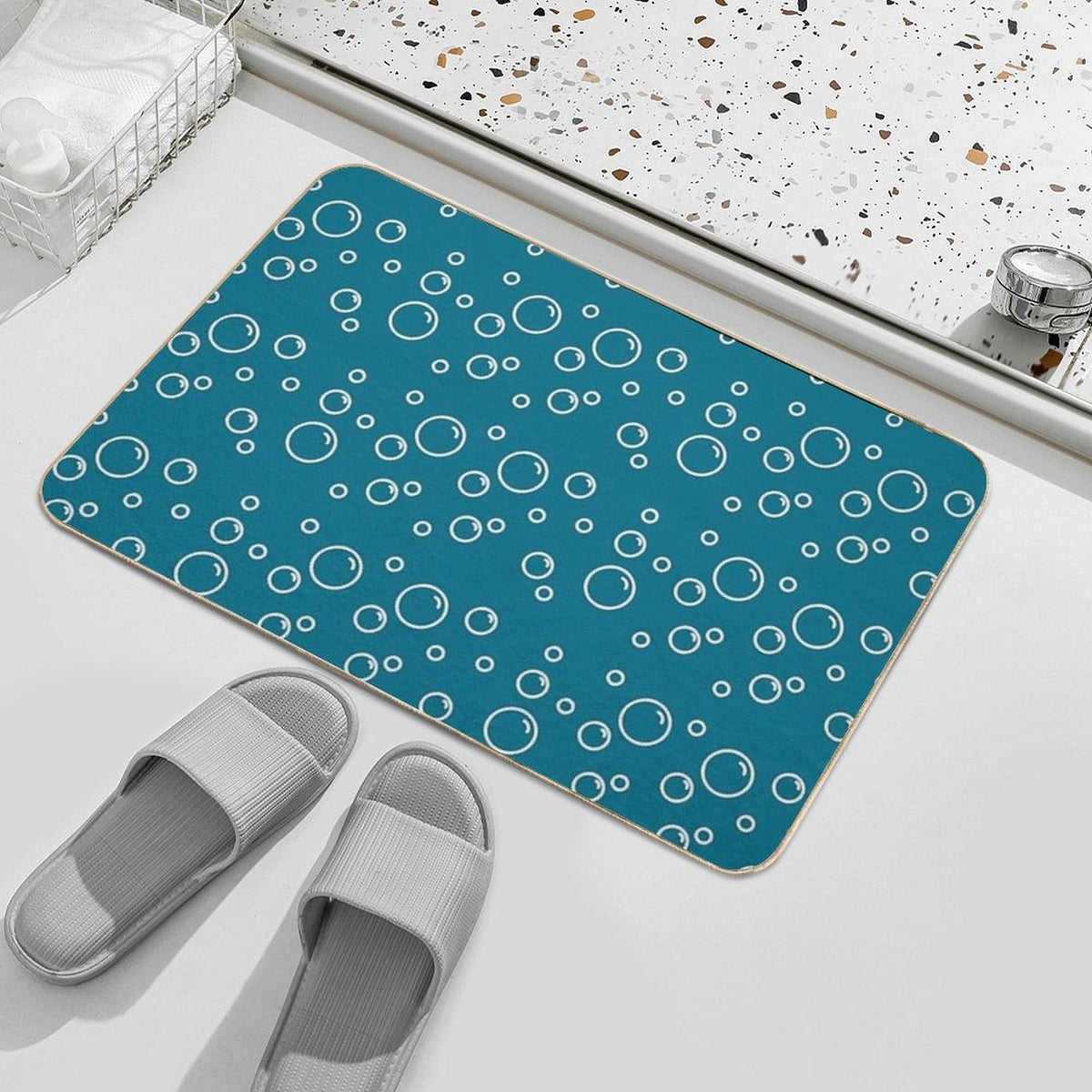 Bubble World Non-Slip Bath Mat - Silverts 4