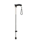Single Leg Height Adjustable Walking Stick - Silverts 1