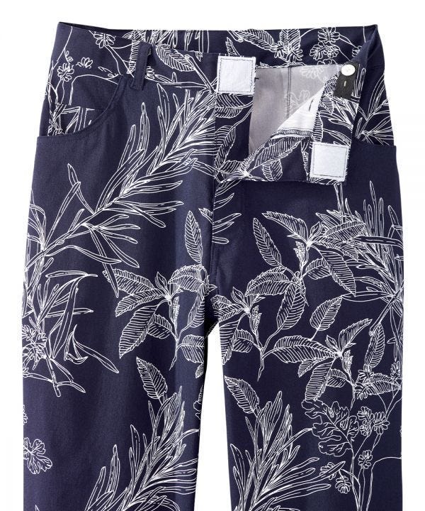 Women's Self Dressing Capris with Magnetic Front Fly - Silverts 8