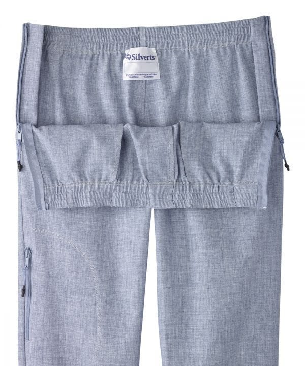 Women's Adaptive Side Zip Linen Pant - Silverts 11