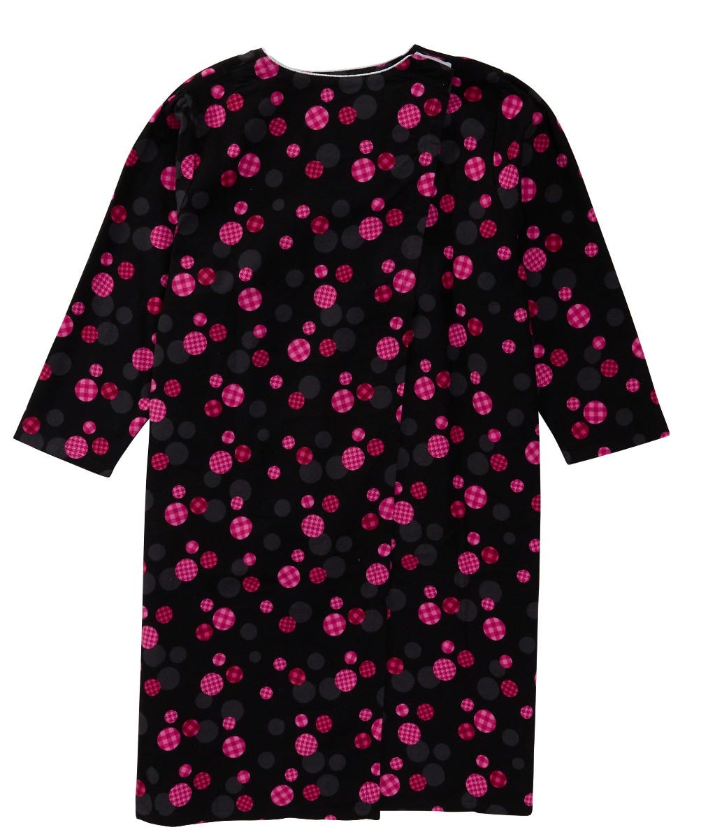 100% Cotton Flannel Hospital Gown with Snaps - Clearance - Silverts 31