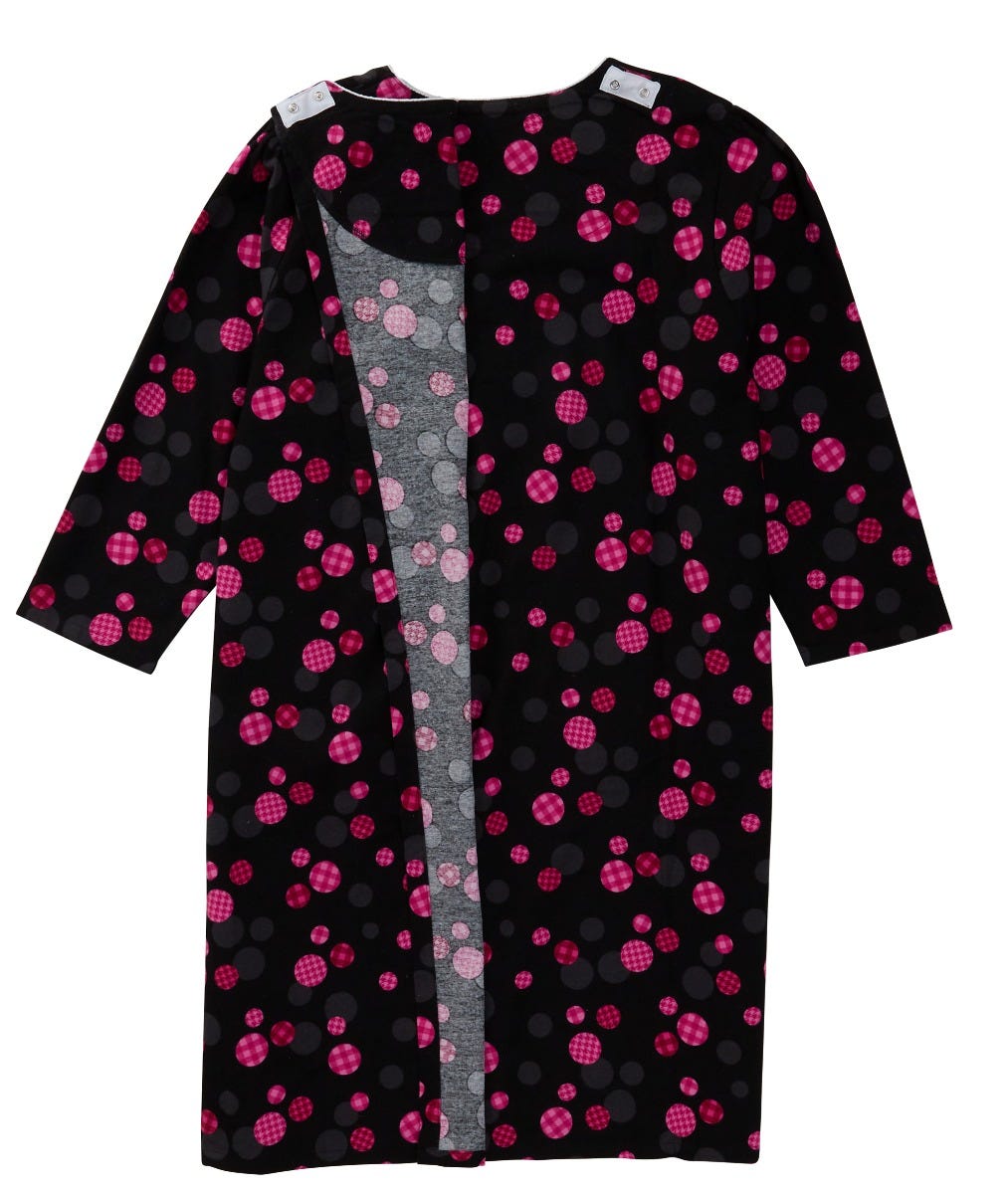 100% Cotton Flannel Hospital Gown with Snaps - Clearance - Silverts 29