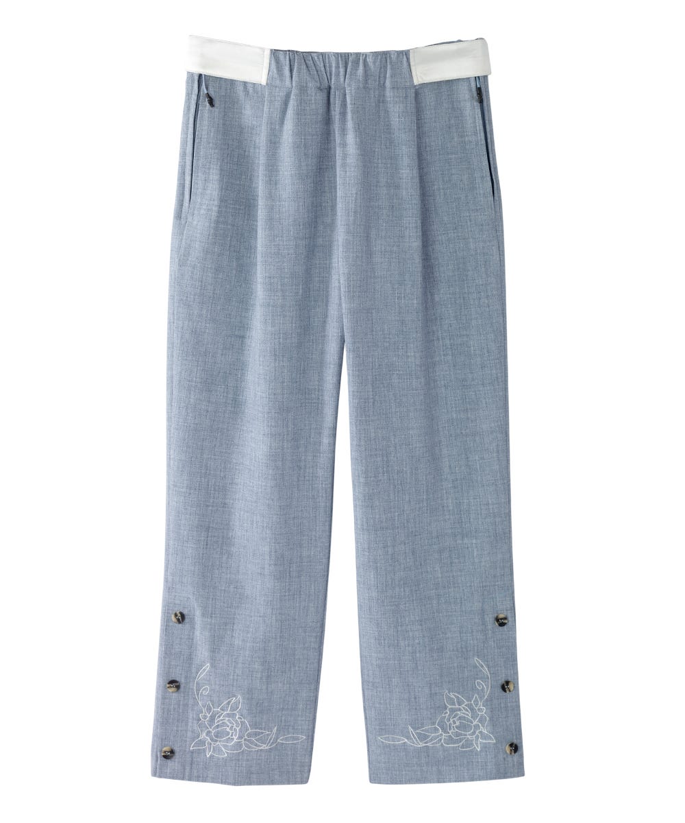 Women's Self Dressing Easy Zip Linen Capris - Silverts 11