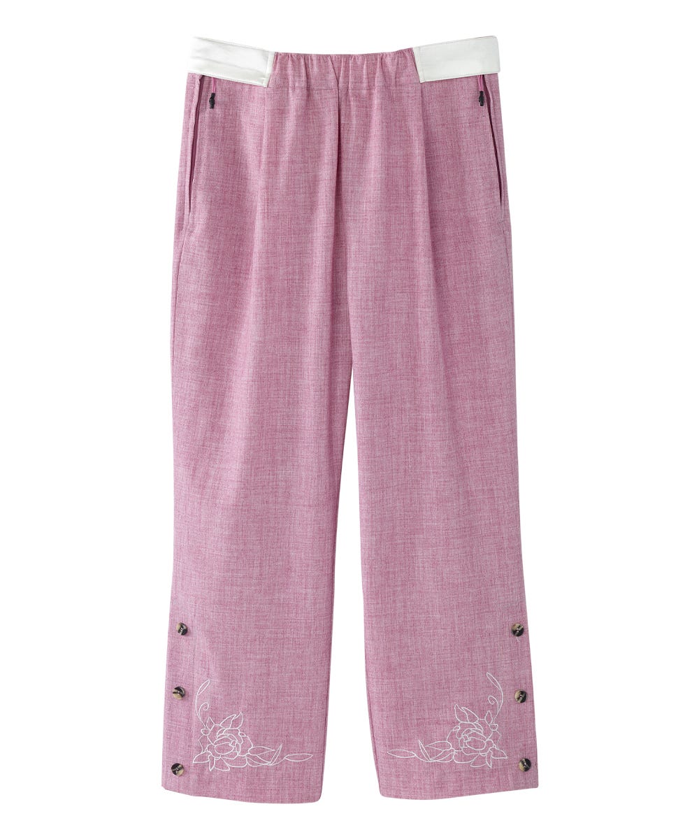 Women's Self Dressing Easy Zip Linen Capris - Silverts 1