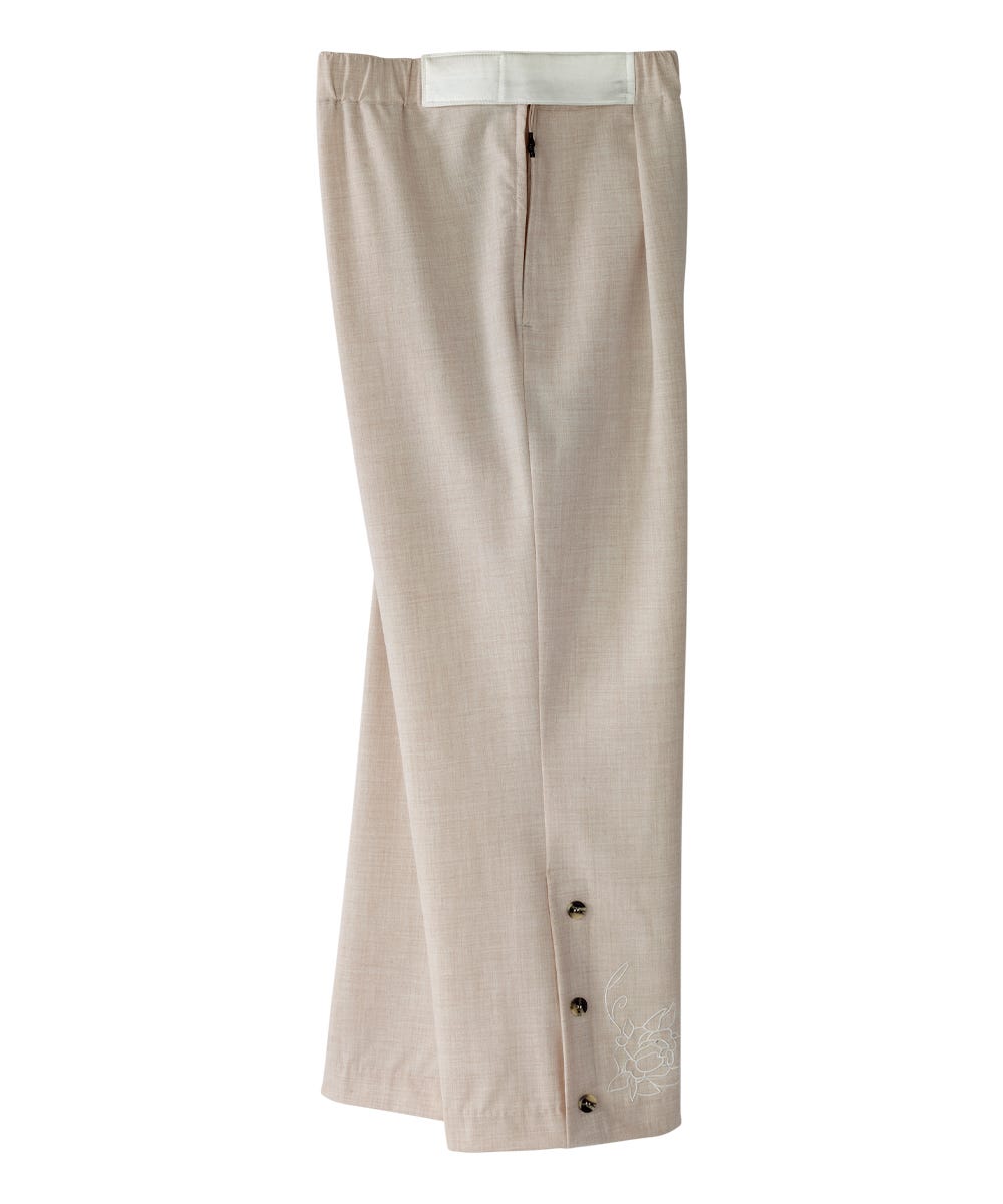 Women's Self Dressing Easy Zip Linen Capris - Silverts 4
