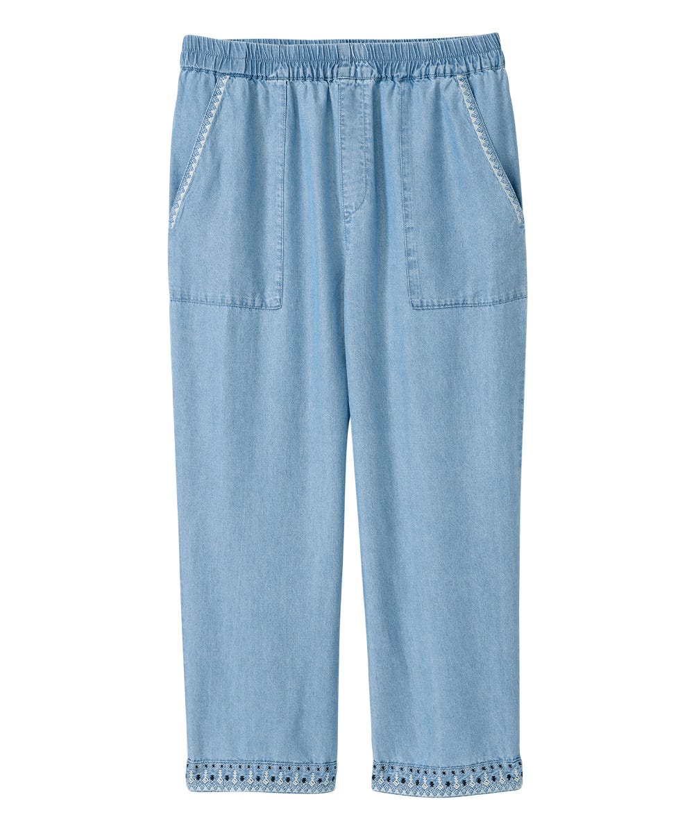 Women's Self Dressing Pull-on Wide Leg Capris - Silverts 4