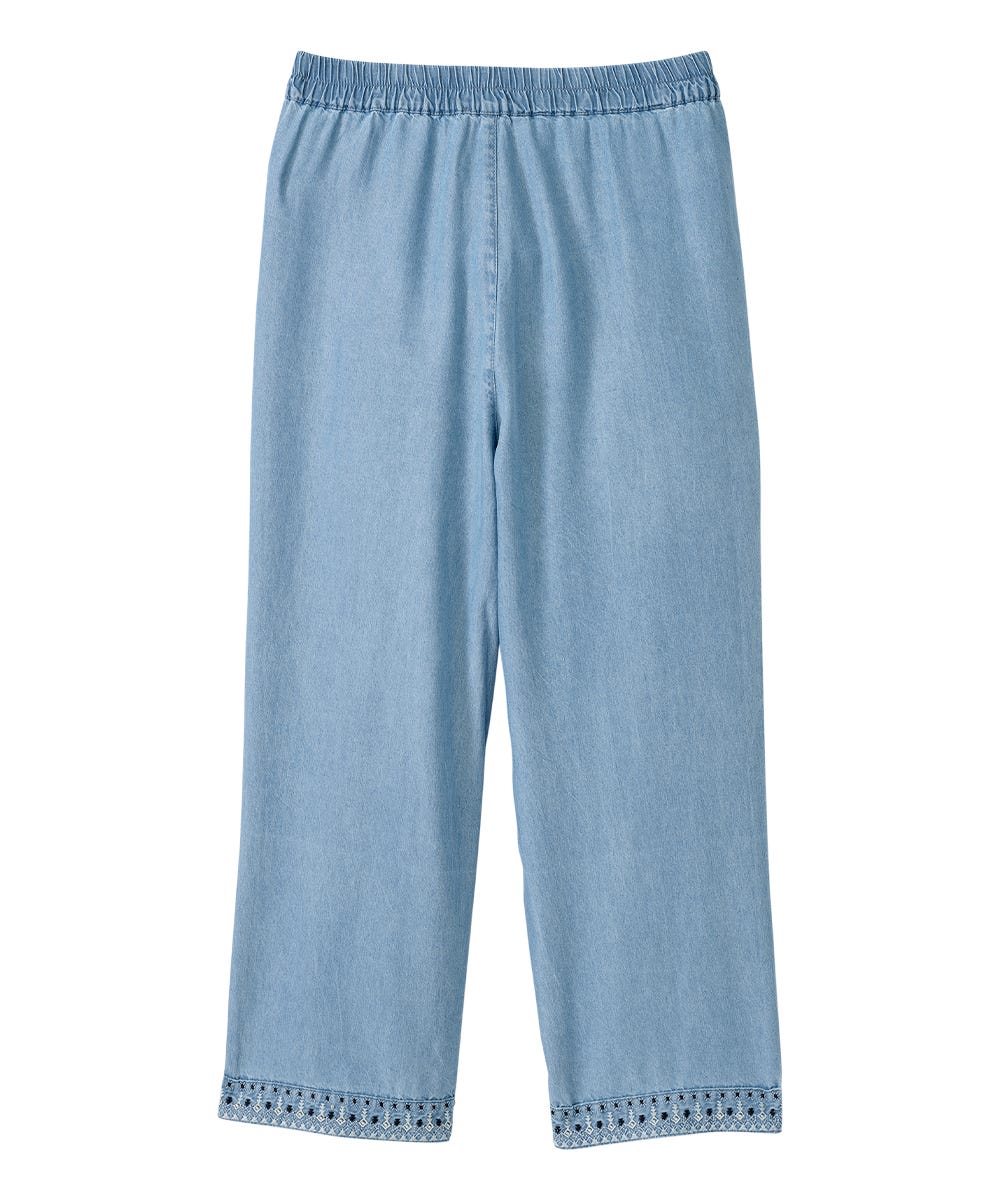 Women's Self Dressing Pull-on Wide Leg Capris - Silverts 5