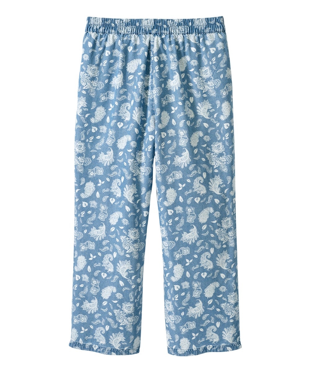 Women's Self Dressing Pull-on Wide Leg Capris - Silverts 3