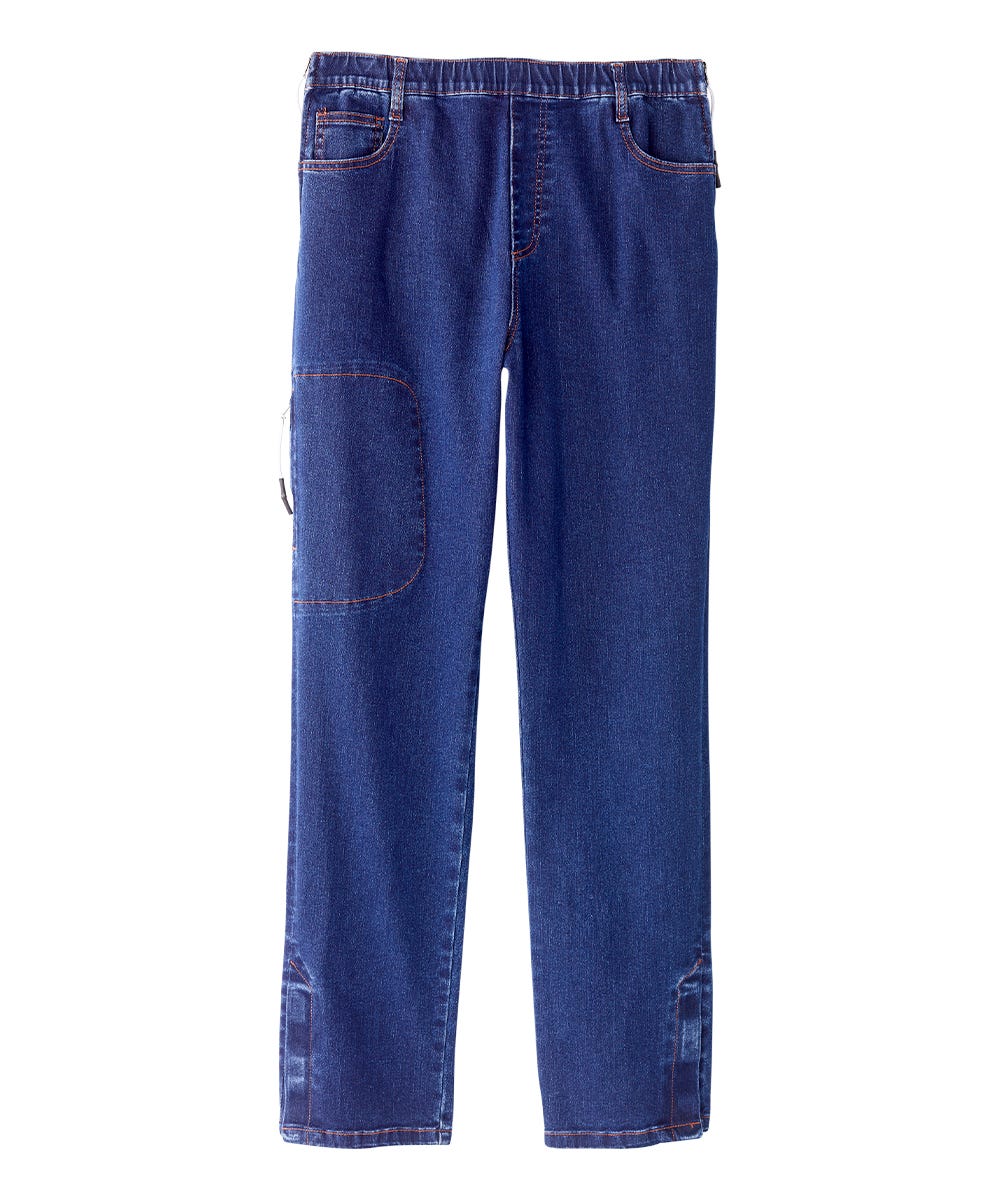 Men's Self Dressing Side Zip Jeans - Silverts 1