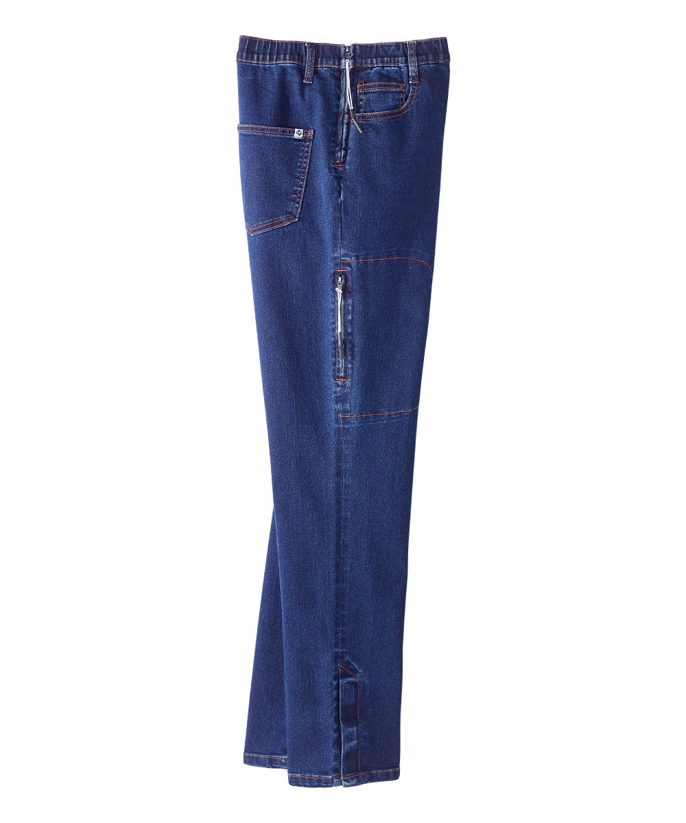 Men's Self Dressing Side Zip Jeans - Silverts 3