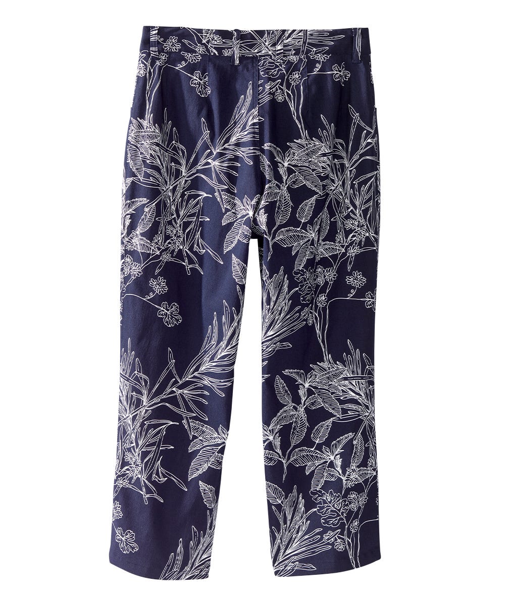 Women's Self Dressing Capris with Magnetic Front Fly - Silverts 11