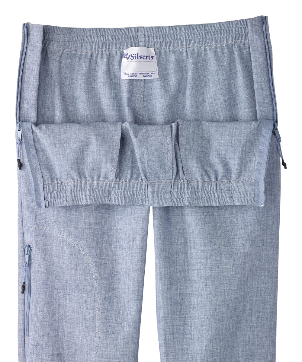 Women's Adaptive Side Zip Linen Pant - Silverts 22