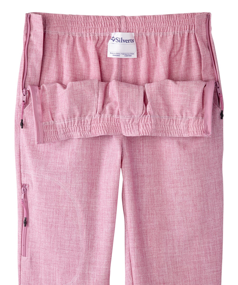Women's Adaptive Side Zip Linen Pant - Silverts 28