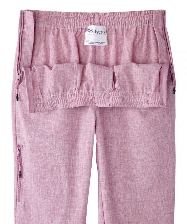 Women's Adaptive Side Zip Linen Pant - Silverts 2