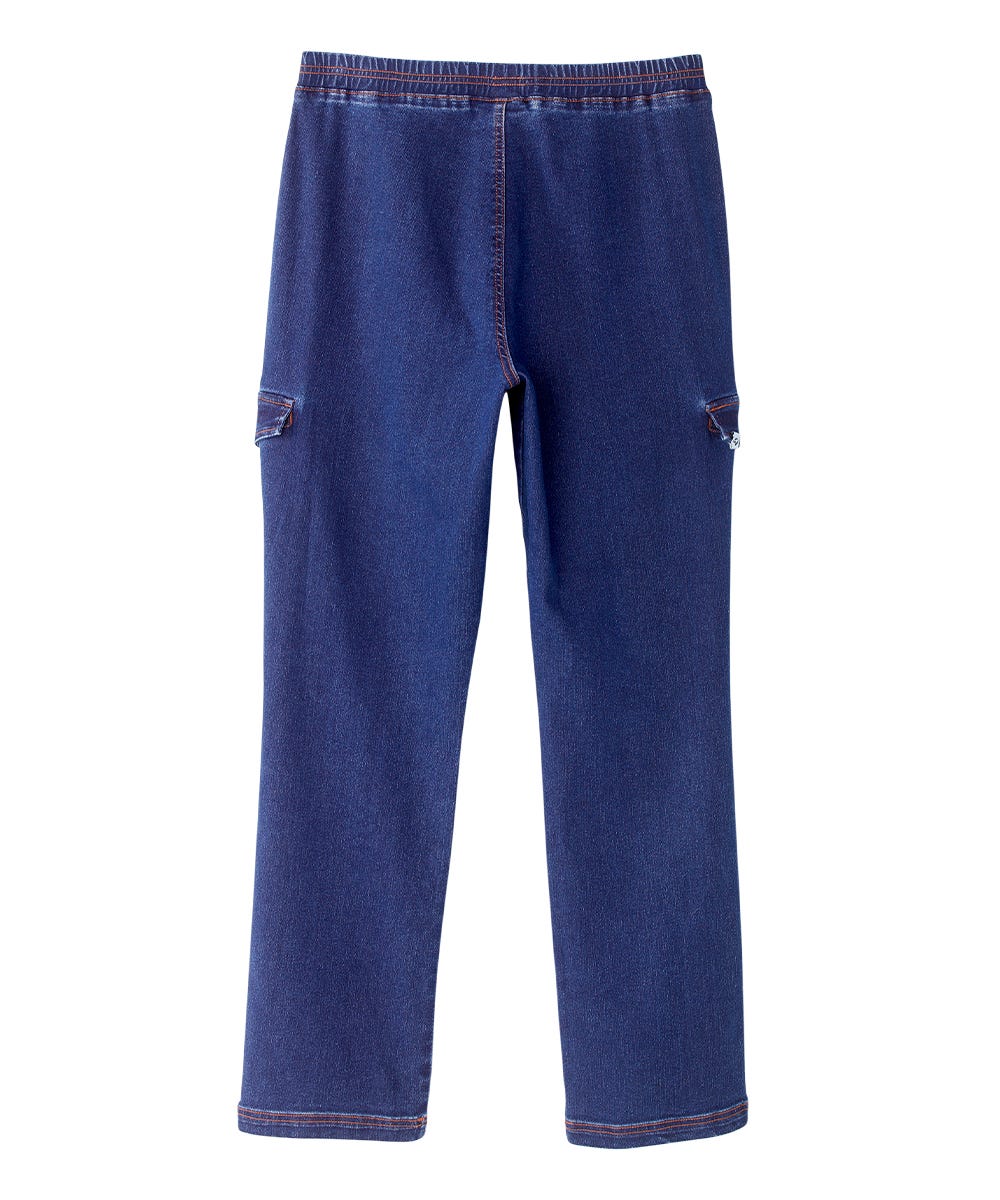 Men's Self Dressing Pull-on Jeans with Cargo Pockets - Silverts 13