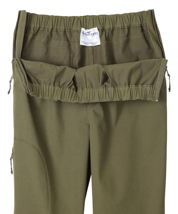 Men's Self Dressing Side Zip Pant - Silverts 10