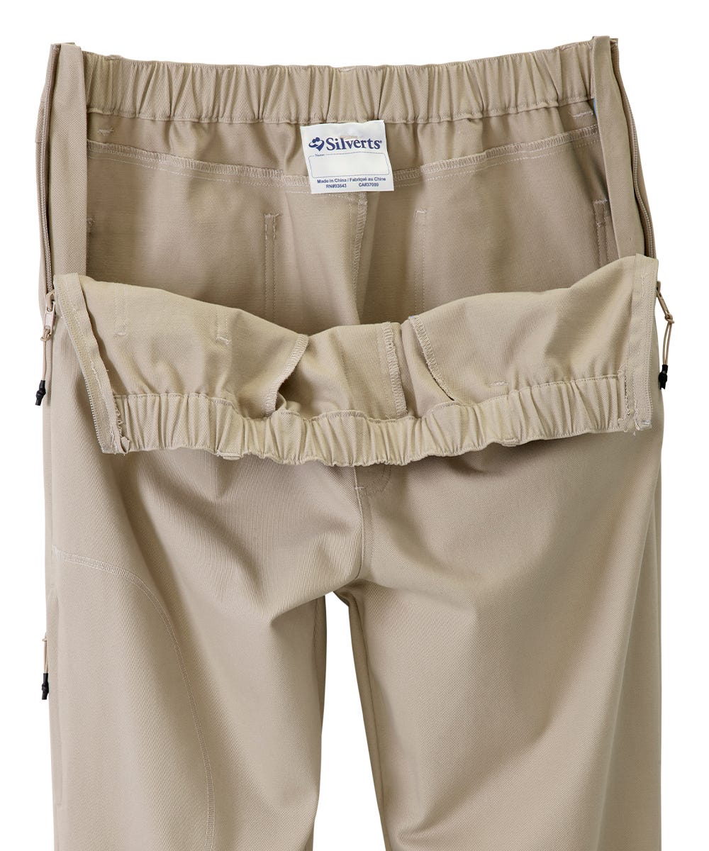 Men's Self Dressing Side Zip Pant - Silverts 2