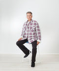 Men's Magnetic Closure Sherpa Lined Shirt Jacket - Clearance - Silverts 6