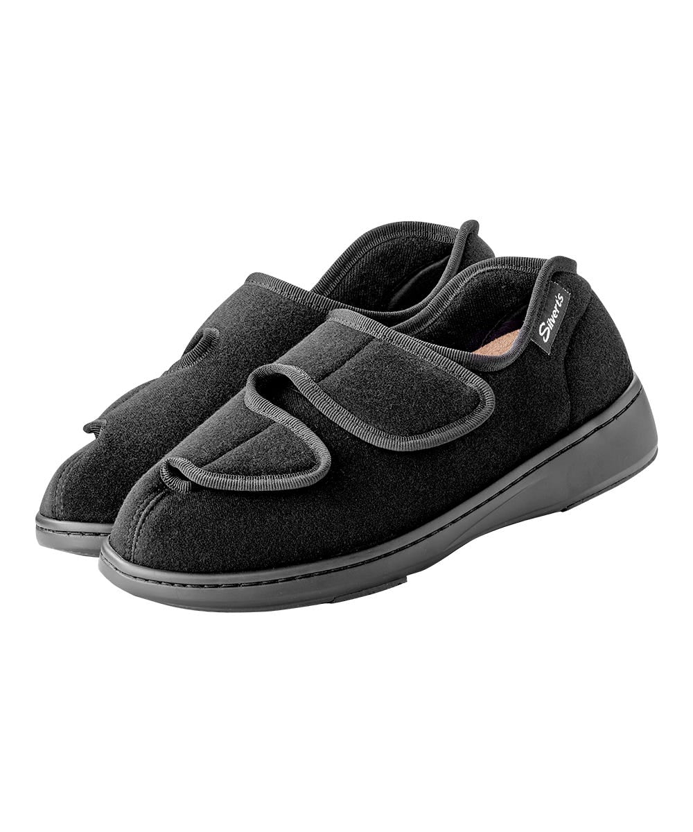 Womens Stretchable Comfort Hugster Shoe / Slipper - Silverts 1