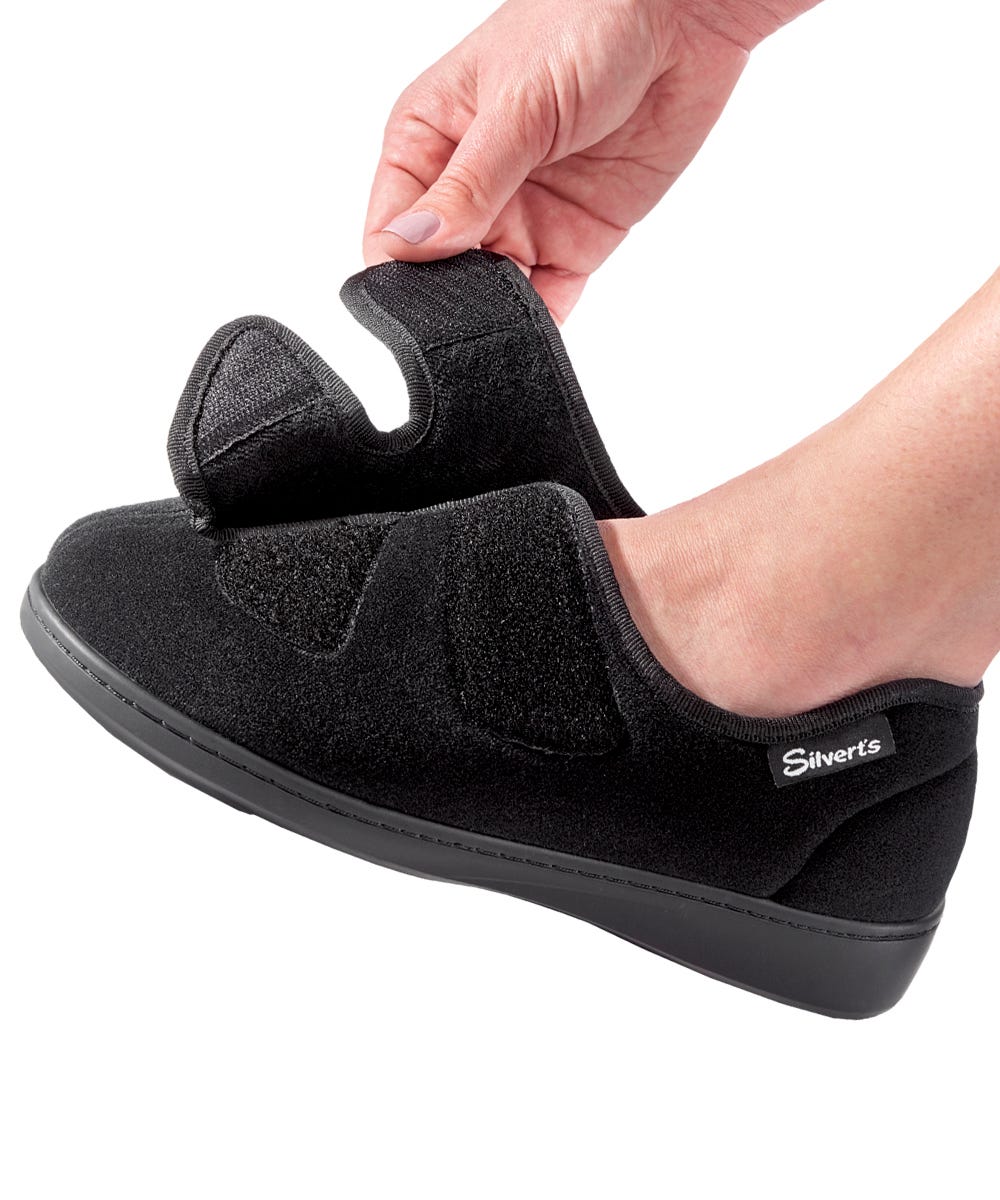 Womens Stretchable Comfort Hugster Shoe / Slipper - Silverts 3