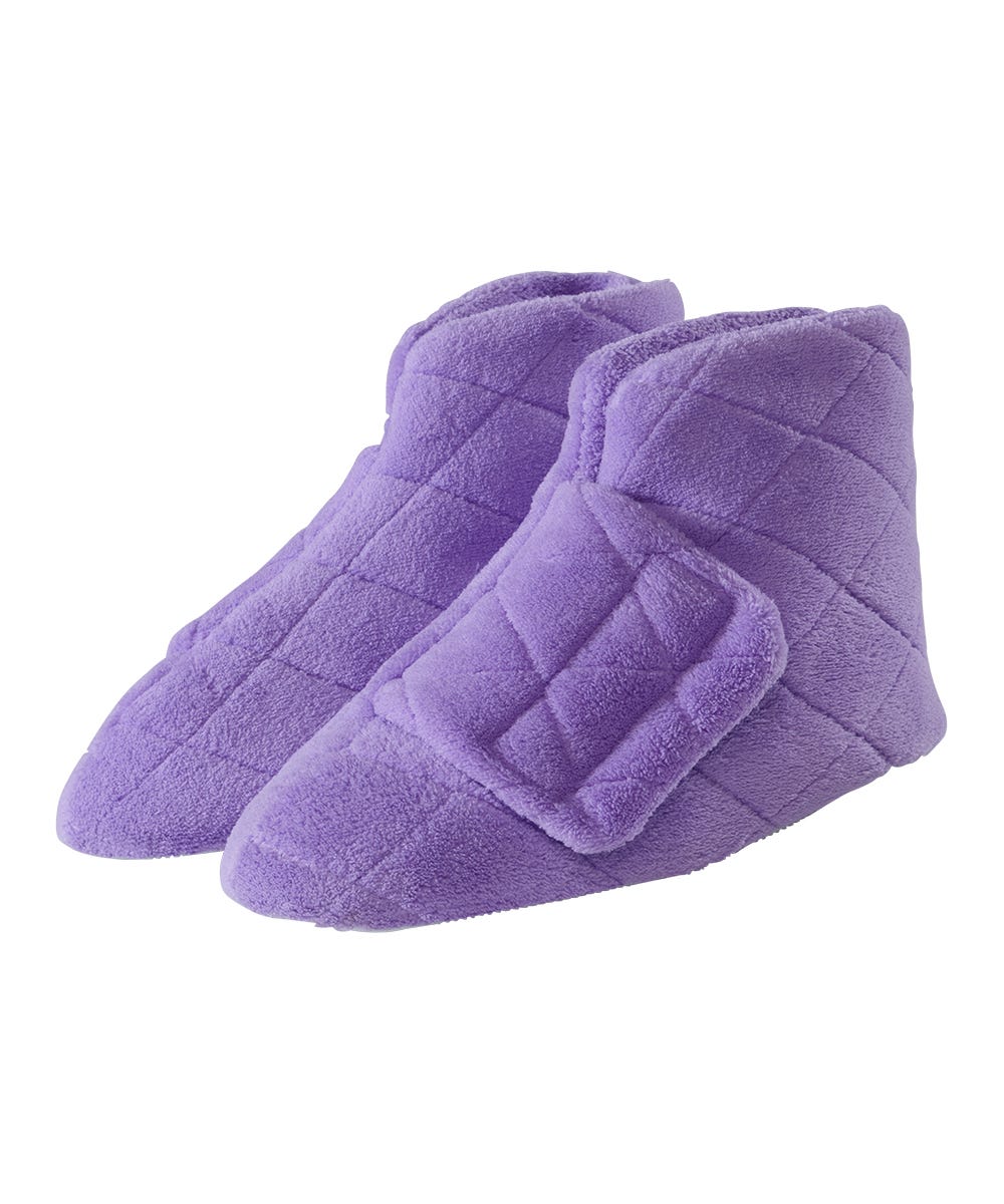 Women’s Plush Adjustable Slippers for Sore & Swollen Feet - Silverts 5