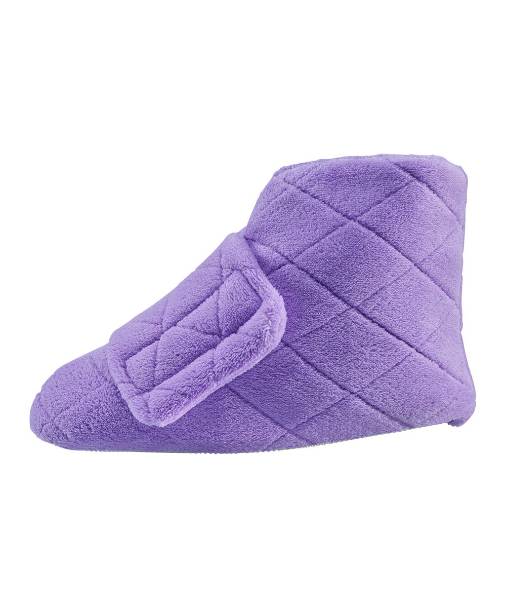 Women’s Plush Adjustable Slippers for Sore & Swollen Feet - Silverts 7