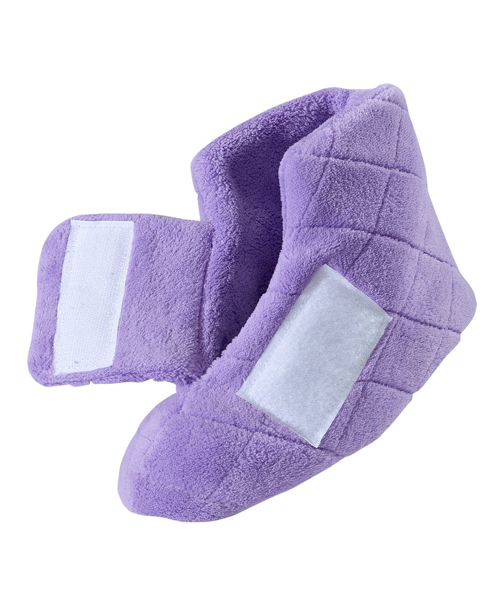 Women’s Plush Adjustable Slippers for Sore & Swollen Feet - Silverts 8