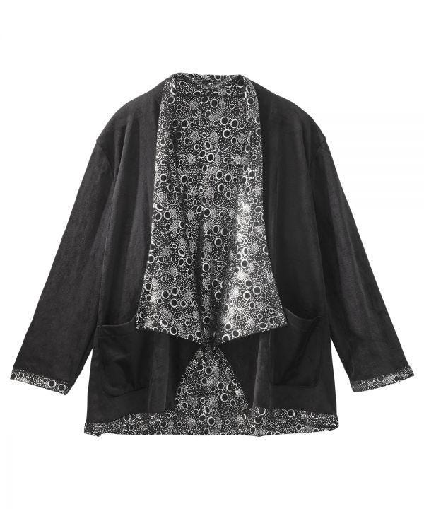 Women's Self Dressing Plush Shrug - Silverts 1