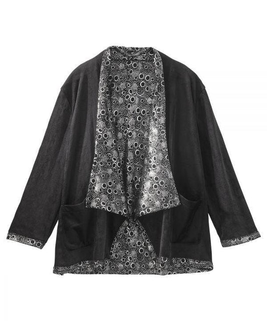 Women's Self Dressing Plush Shrug - Silverts 1