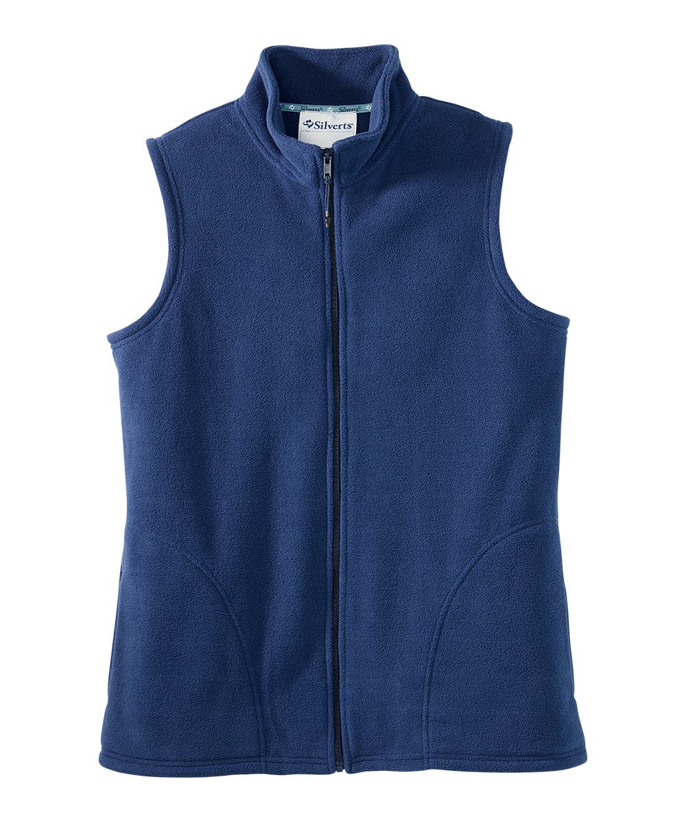 Women's Basic Fleece Vest - Silverts 8