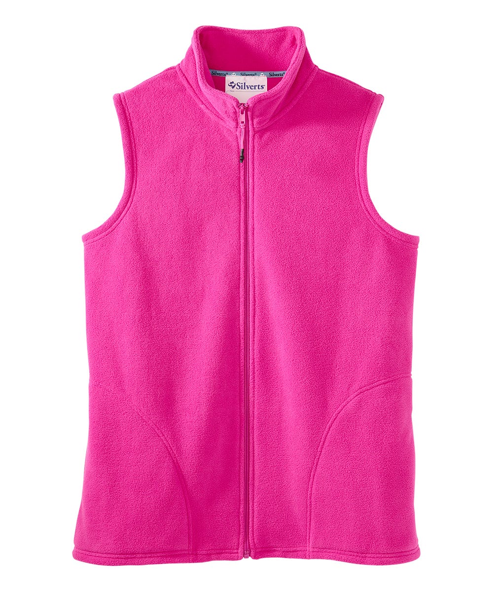Women's Basic Fleece Vest - Silverts 5