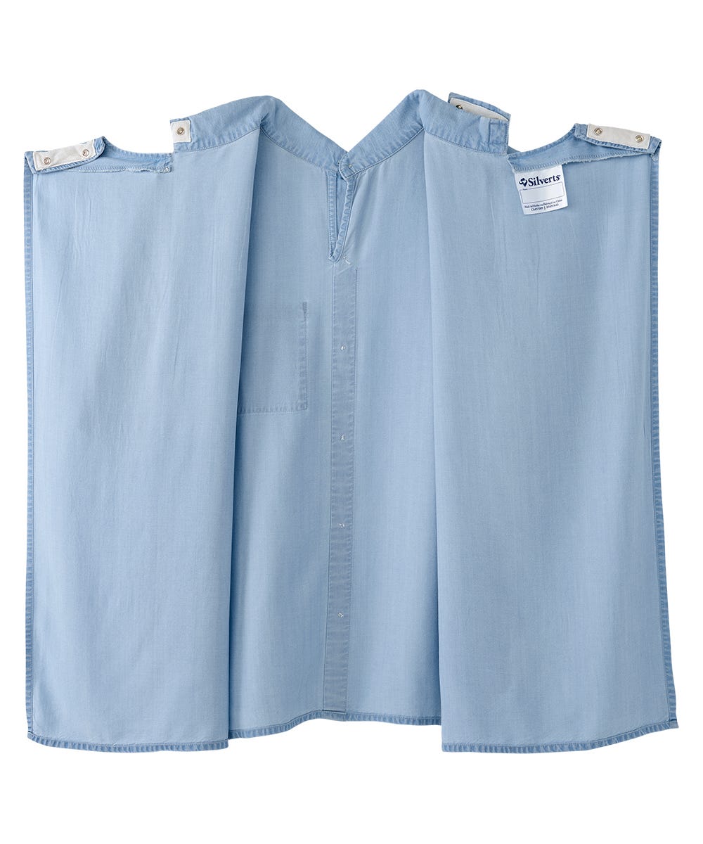 Men's Open Back Short Sleeve Button-Down - Silverts 3