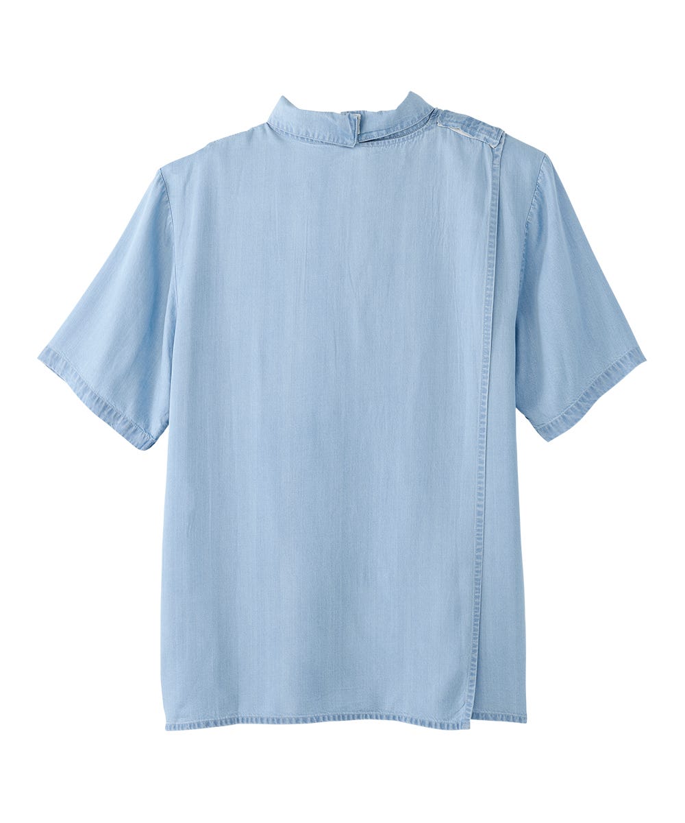 Men's Open Back Short Sleeve Button-Down - Silverts 4