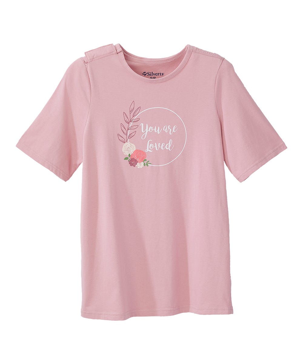 Women's Open Back Graphic Tee - Silverts 5