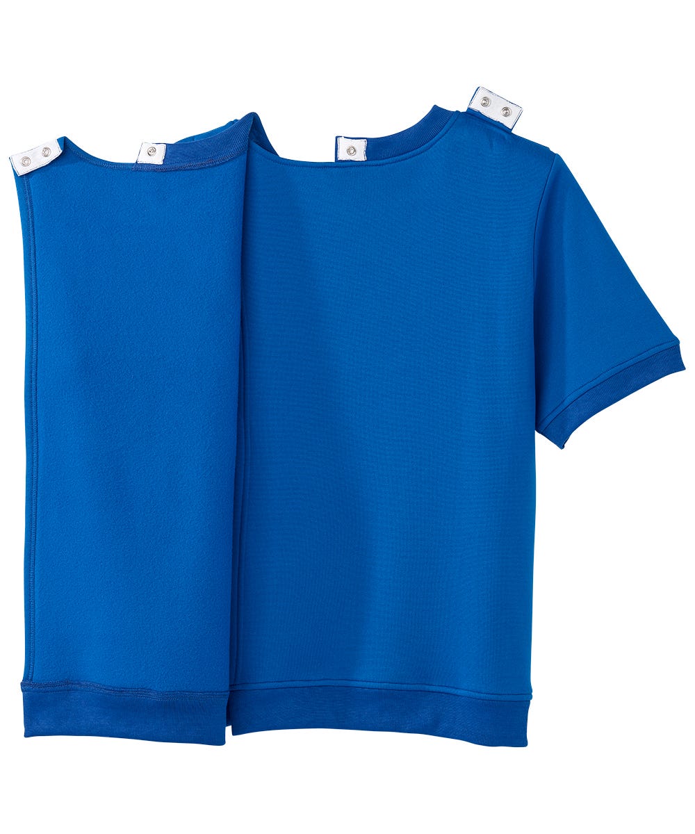 Women's Open Back Floral Fleece Top - Silverts 12