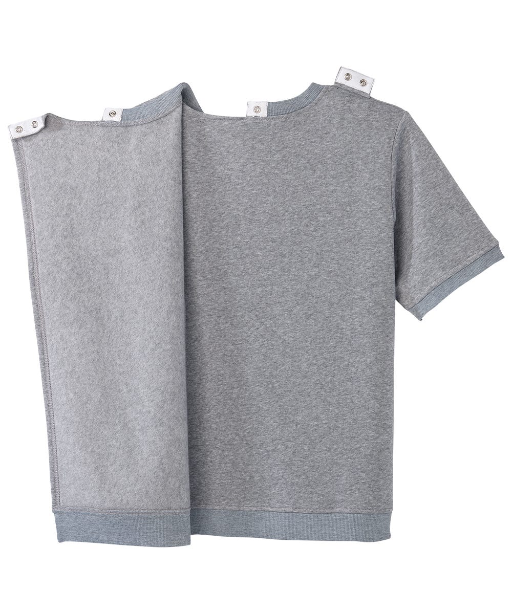 Women's Open Back Floral Fleece Top - Silverts 17